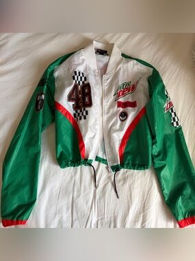 Mountain Dew Racing Jacket Green White Red - 46 Graphic